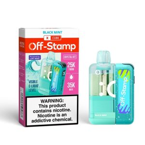 Off Stamp X-Cube Crystal 35K Puff Disposable - Black Mint