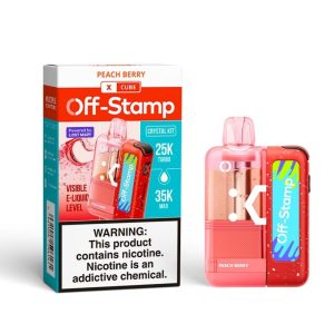 Off Stamp X-Cube Crystal 35K Puff Disposable - Peach Berry