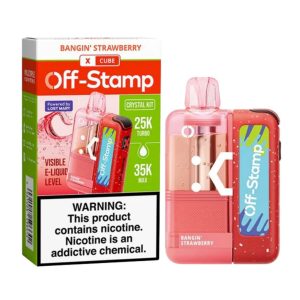 Off Stamp X-Cube Crystal 35K Puff Disposable - Bangin Strawberry