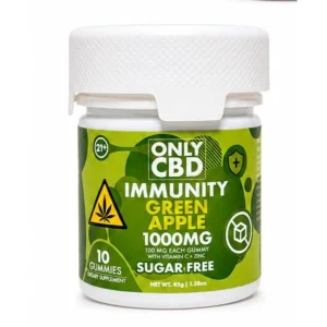 Only CBD Sugar Free Gummies 1000MG - Green apple