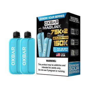 Oxbar Maglink 75K Pre-filled Replacement Pod Cartridge - 2PK - Bangin Sour Berries