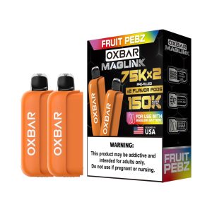 Oxbar Maglink 75K Pre-filled Replacement Pod Cartridge - 2PK - Fruit Pebz