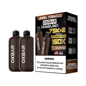 Oxbar Maglink 75K Pre-filled Replacement Pod Cartridge - 2PK - Jewel Tobacco