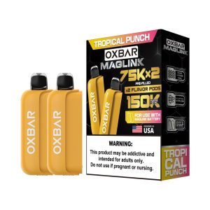 Oxbar Maglink 75K Pre-filled Replacement Pod Cartridge - 2PK - Tropical Punch