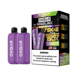 Oxbar Maglink 75K Pre-filled Replacement Pod Cartridge - 2PK - Watermelon Burst