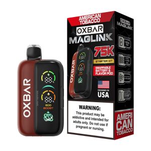 Oxbar Maglink Kit 75K Puff Disposable - American Tobacco