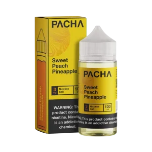 Pacha Sweet Peach Pineapple Synthetic Nicotine 100ml E-Juice