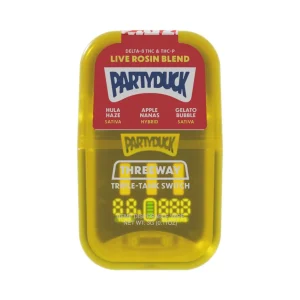 PartyDuck D8/THC-A/THC-P Live Rosin Blend switch Disposable 3G - Hula Haze/Sativa-Apple Nanas/Hybrid-Gelato Bubble/Sativa