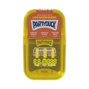 PartyDuck D8/THC-A/THC-P Live Rosin Blend switch Disposable 3G - Mango Tango/Hybrid-Jamaica Jelato/Sativa-Peacher Man/Hybrid