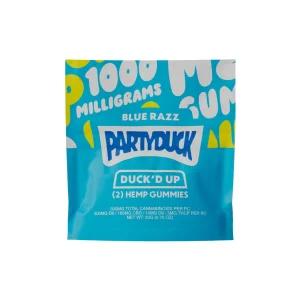 PartyDuck D8/CBD 2XL Mega Gummies 30PK-2CT - Blue Razz
