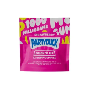 PartyDuck D8/CBD 2XL Mega Gummies 30PK-2CT - Strawberry