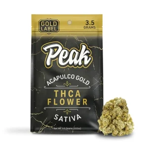 Peak Gold Label THCA Flower 3.5G - Acapulco Gold/Sativa