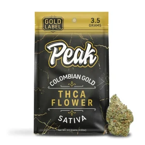 Peak Gold Label THCA Flower 3.5G - Colombian Gold/Sativa
