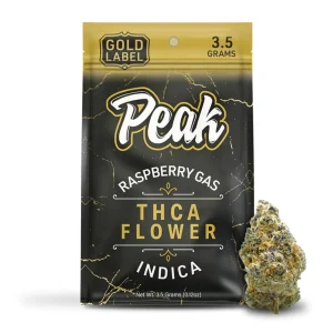 Peak Gold Label THCA Flower 3.5G - Raspberry Gas/Indica