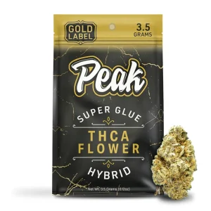 Peak Gold Label THCA Flower 3.5G - Super Glue/Hyrbid