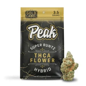 Peak Gold Label THCA Flower 3.5G - Super Runtz/Hybrid