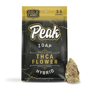 Peak Gold Label THCA Flower 3.5G - Zoap/Hybrid