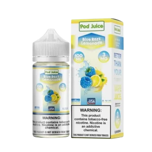 Pod Juice Blue Razz Lemonade Tobacco Free Nicotine E-Juice 100ml