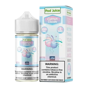 Pod Juice Cotton Clouds Tobacco Free Nicotine E-Juice 100ml