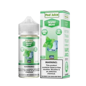 Pod Juice Jewel Mint Tobacco Free Nicotine E-Juice 100ml