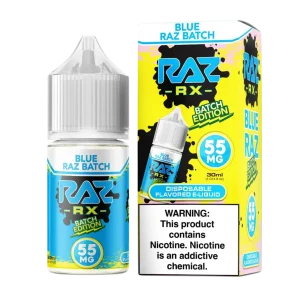 Pod Juice RX Raz Tobacco Free Nicotine Blue Raz Batch Edition 30ml Salt E-Juice