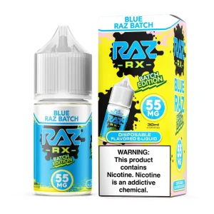 Pod Juice RX Raz Tobacco Free Nicotine Blue Raz Batch Edition 30ml Salt E-Juice - 55 MG