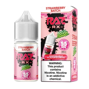 Pod Juice RX Raz Tobacco Free Nicotine Strawberry Batch Edition 30ml Salt E-Juice
