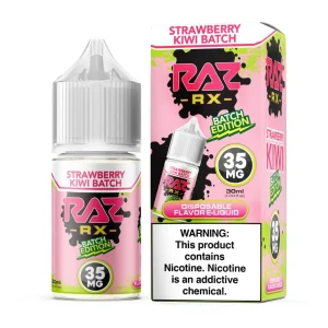 Pod Juice RX Raz Tobacco Free Nicotine Strawberry Kiwi Batch Edition 30ml Salt E-Juice - 35 MG