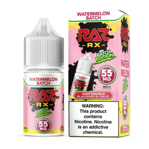 Pod Juice RX Raz Tobacco Free Nicotine Watermelon Batch Edition 30ml Salt E-Juice - 55 MG