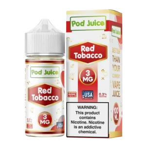 Pod Juice Red Tobacco Tobacco Free Nicotine 100ML E-Juice