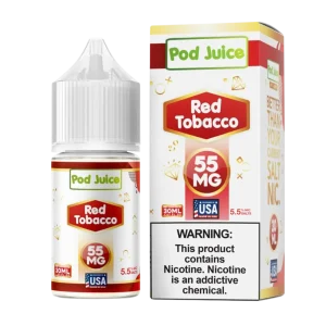 Pod Juice Red Tobacco Tobacco Free Nicotine 30ml Salt E-Juice
