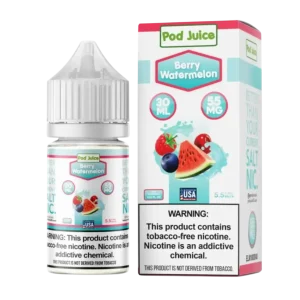 Pod Juice Salt Berry Watermelon Tobacco Free Nicotine E-Juice 30ml