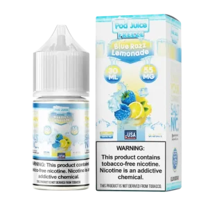 Pod Juice Salt Blue Razz Lemonade Freeze Tobacco Free Nicotine E-Juice 30ml