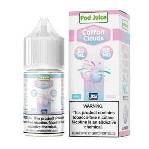 Pod Juice Salt Cotton Clouds Tobacco Free Nicotine E-Juice 30ml