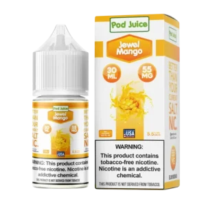Pod Juice Salt Jewel Mango Tobacco Free Nicotine E-Juice 30ml