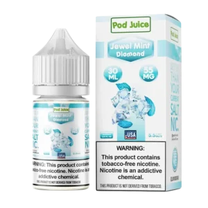 Pod Juice Salt Jewel Mint Diamond Tobacco Free Nicotine E-Juice 30ml