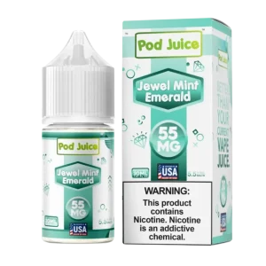 Pod Juice Salt Jewel Mint Emerald Tobacco Free Nicotine E-Juice 30ml
