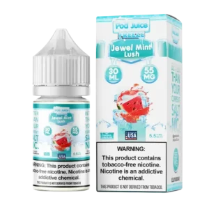 Pod Juice Salt Jewel Mint Luch Freeze Tobacco Free Nicotine E-Juice 30ml