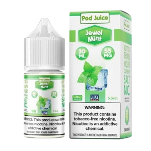 Pod Juice Salt Jewel Mint Tobacco Free Nicotine E-Juice 30ml