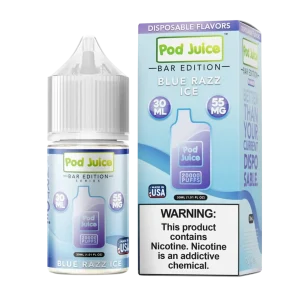 Pod Juice Salt PJ 5000 Series Kiwi Dragon Berry Tobacco Free Nicotine E-Juice 30ml