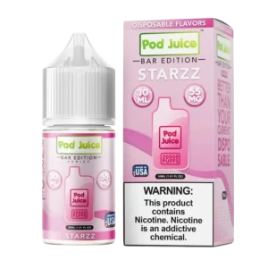 Pod Juice Salt PJ 5000 Series Strazz Tobacco Free Nicotine E-Juice 30ml
