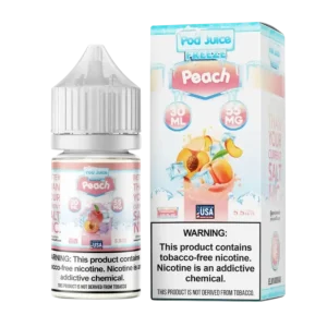 Pod Juice Salt Peach Freeze Tobacco Free Nicotine E-Juice 30ml