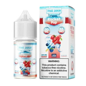 Pod Juice Salt Rocket Pop Freeze Tobacco Free Nicotine E-Juice 30ml
