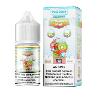 Pod Juice Salt Strawberry Kiwi Freeze Tobacco Free Nicotine E-Juice 30ml