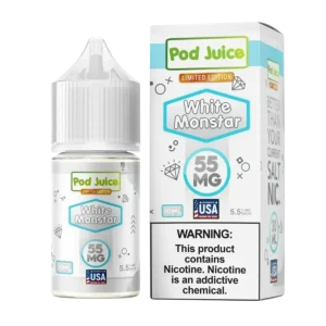Pod Juice Salt White Monstar Tobacco Free Nicotine E-Juice 30ml 35 MG