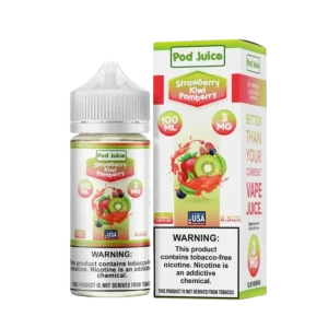 Pod Juice Strawberry Kiwi Pomberry Tobacco Free Nicotine E-Juice 100ml
