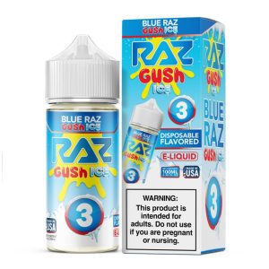Pod Juice X Raz Nixodine 100ML E-Juice 3MG - Blue Razz Gush Ice