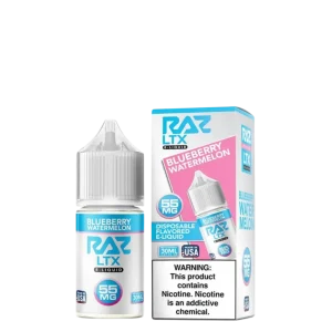 Pod Juice X Raz LTX Blueberry Watermelon Tobacco Free Nicotine 30ml Salt E-Juice