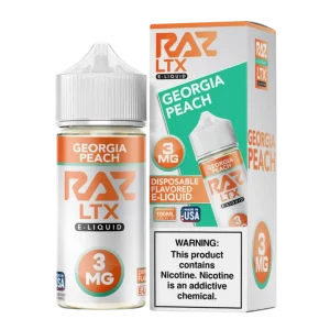 Pod Juice X Raz LTX Georgia Peach Tobacco Free Nicotine 100ML E-Juice