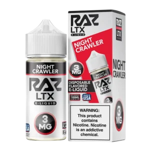 Pod Juice X Raz LTX Night Crawler Tobacco Free Nicotine 100ML E-Juice